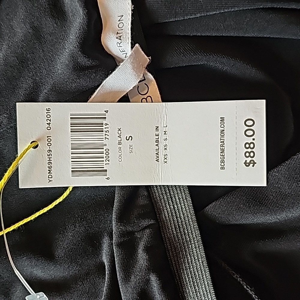 NWT-BCBGeneration Black Bodycon Cocktail Dress - Picture 3 of 15